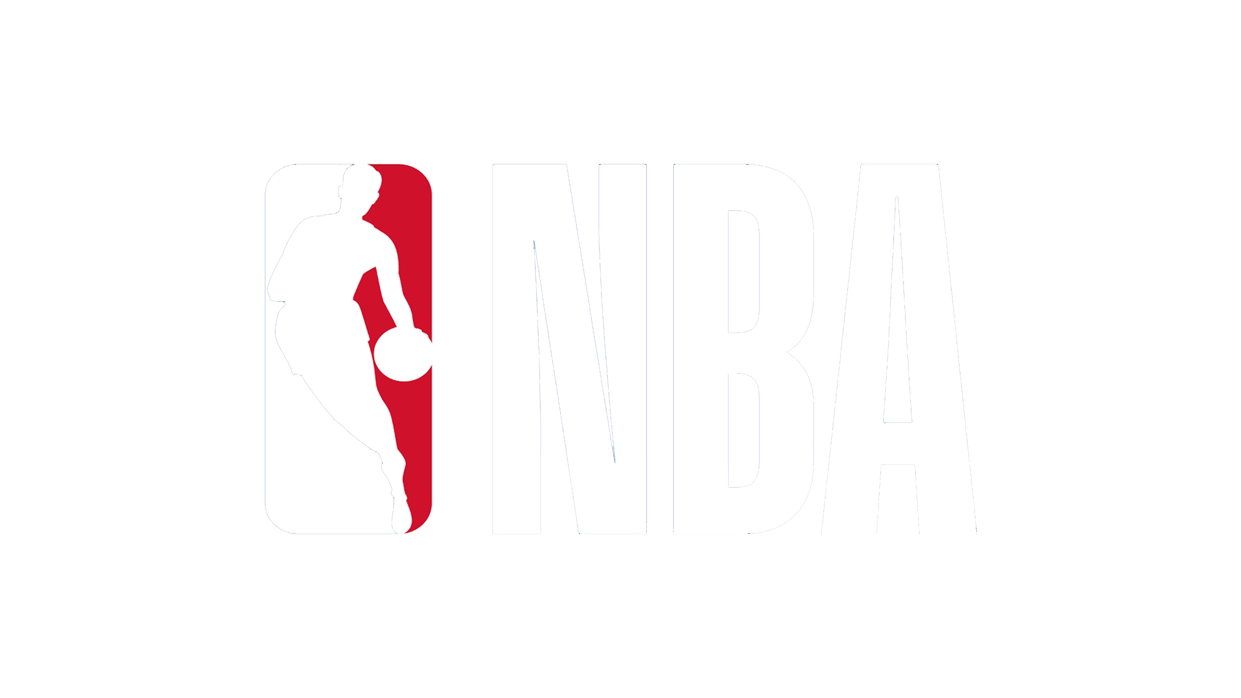 nba logo white